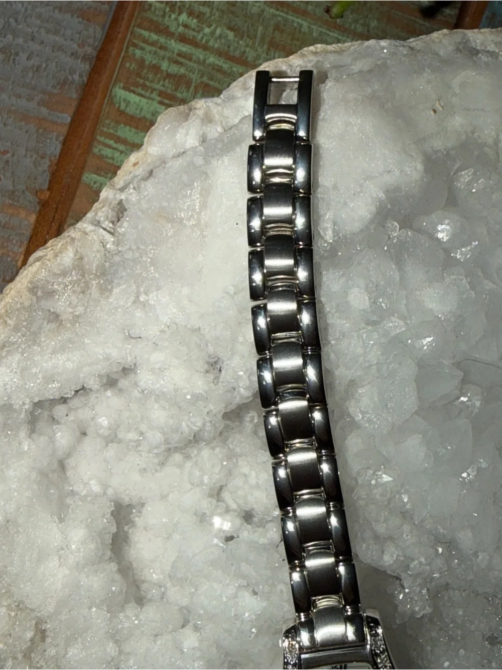 Citizen Eco-Drive Women's Diamond & Mother-of-Pearl Stiletto/Silhouette watch